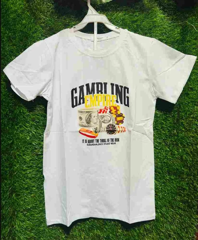 White Gambling Empire Graphic Tee